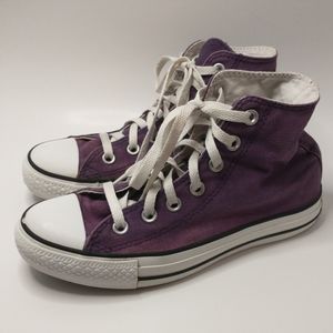Converse Hi Top Chuck Taylor All Star Purple 6.5